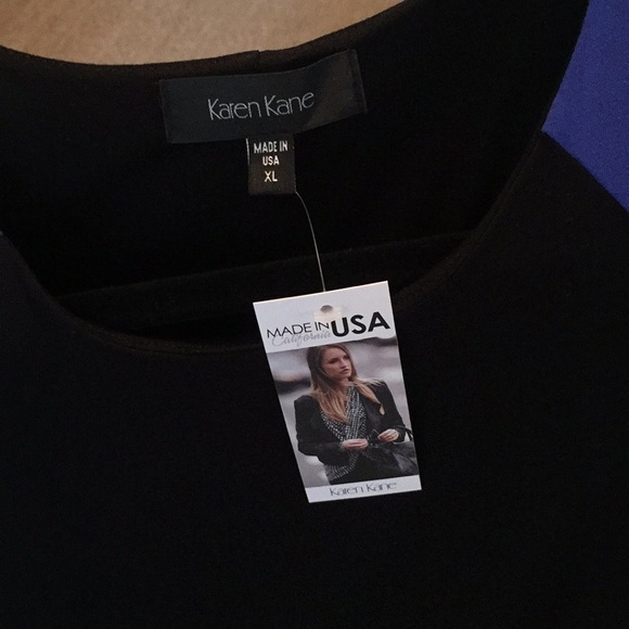 Color block knit knee length dress - Picture 3 of 3